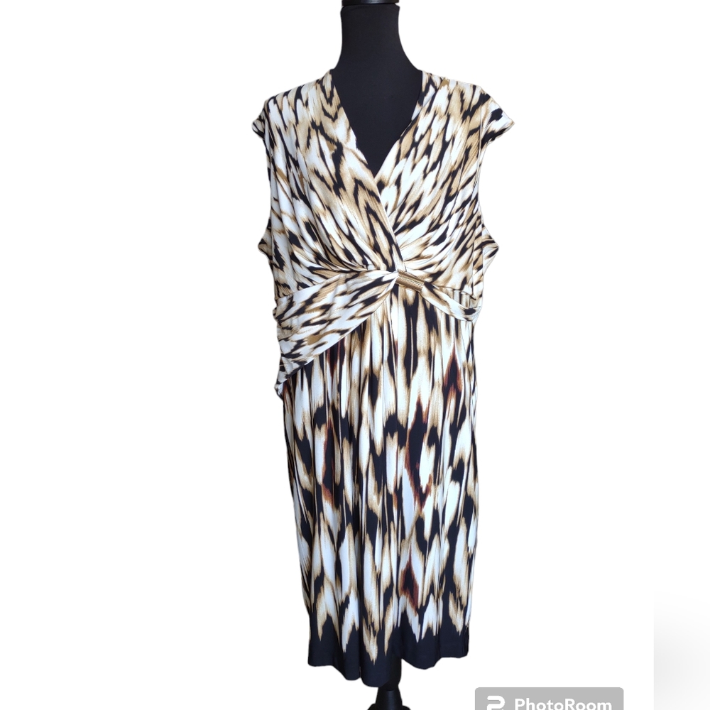 Roz & Ali Faux Wrap Dress Sz 18